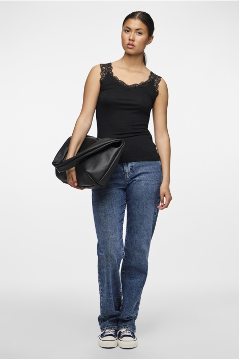 Pieces pcbarbera lace top noos